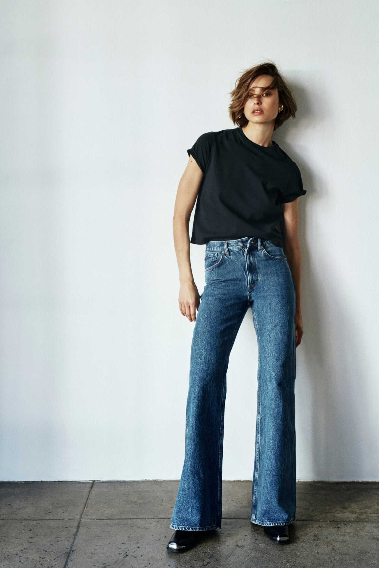 Anine Bing Wyatt Jean Freshwater Blue