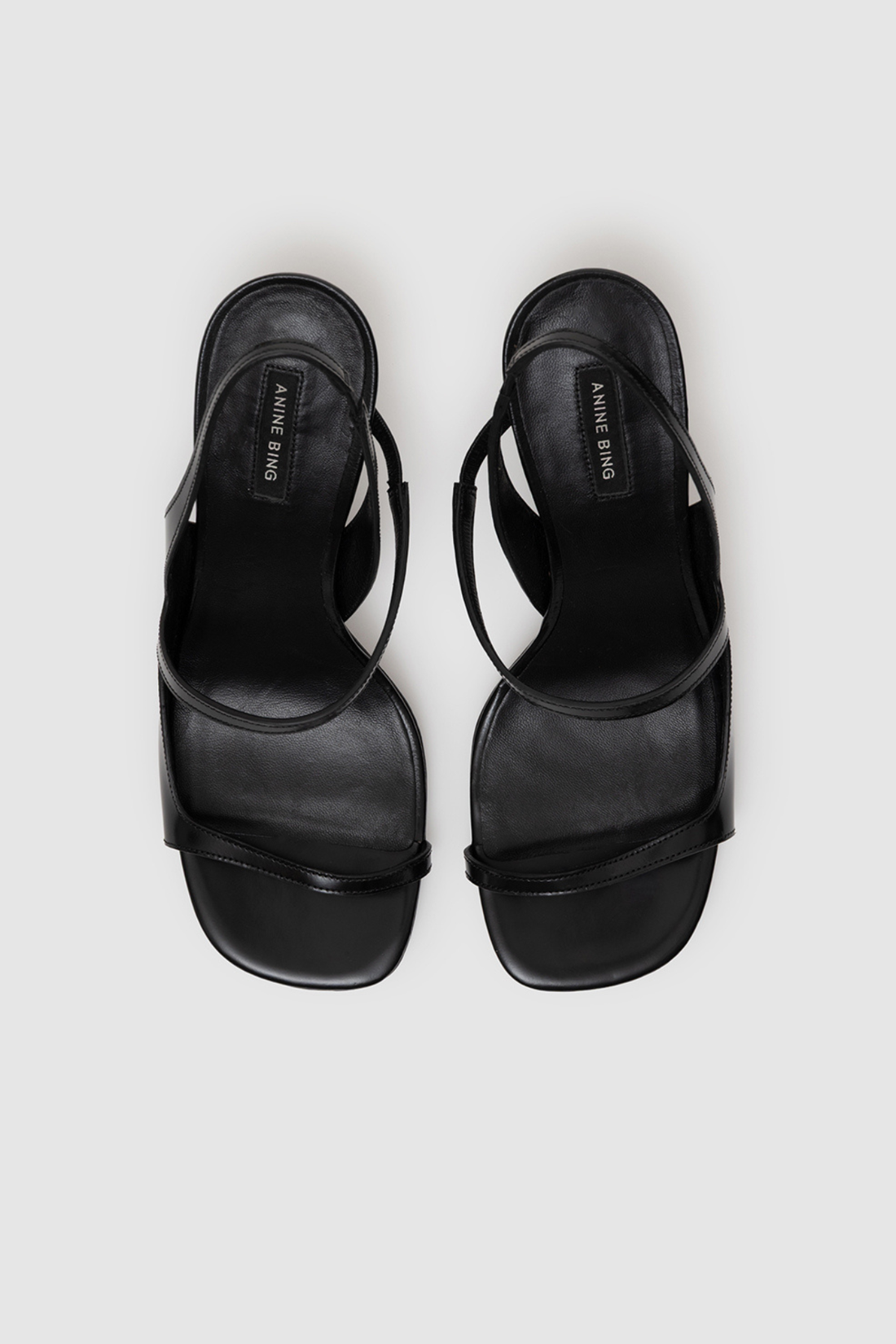 Anine Bing Iva Sandal Smooth Black