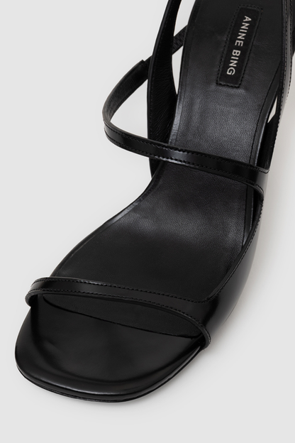 Anine Bing Iva Sandal Smooth Black