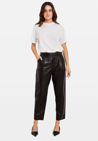 Tuchuzy Anine Bing Pre Order Becky Leather Trouser Black