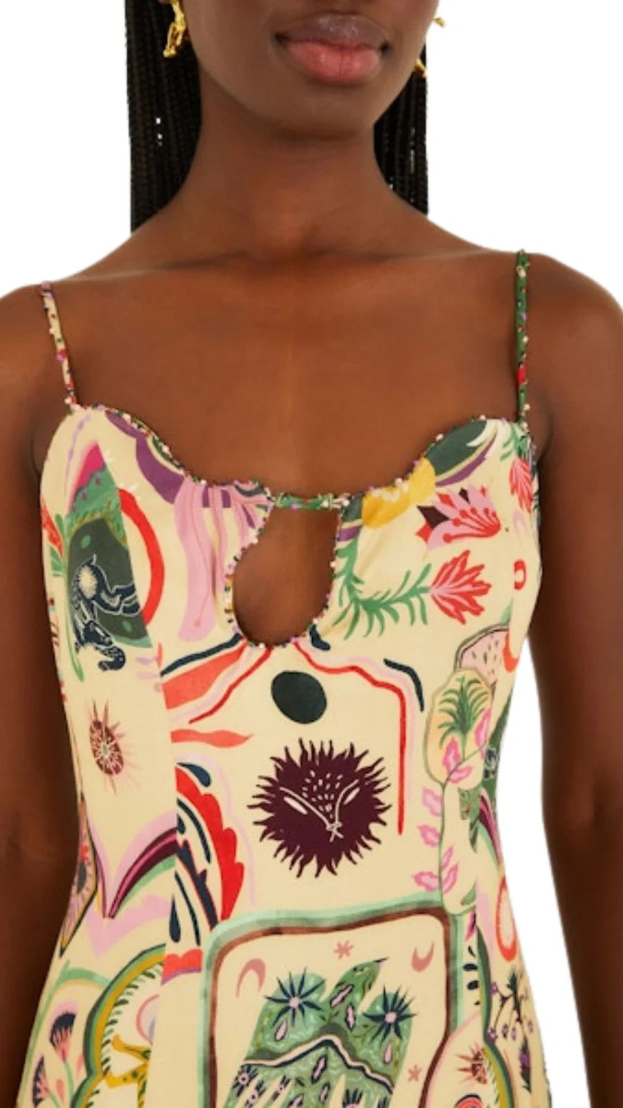 Artsy Surreal Land Midi Dress