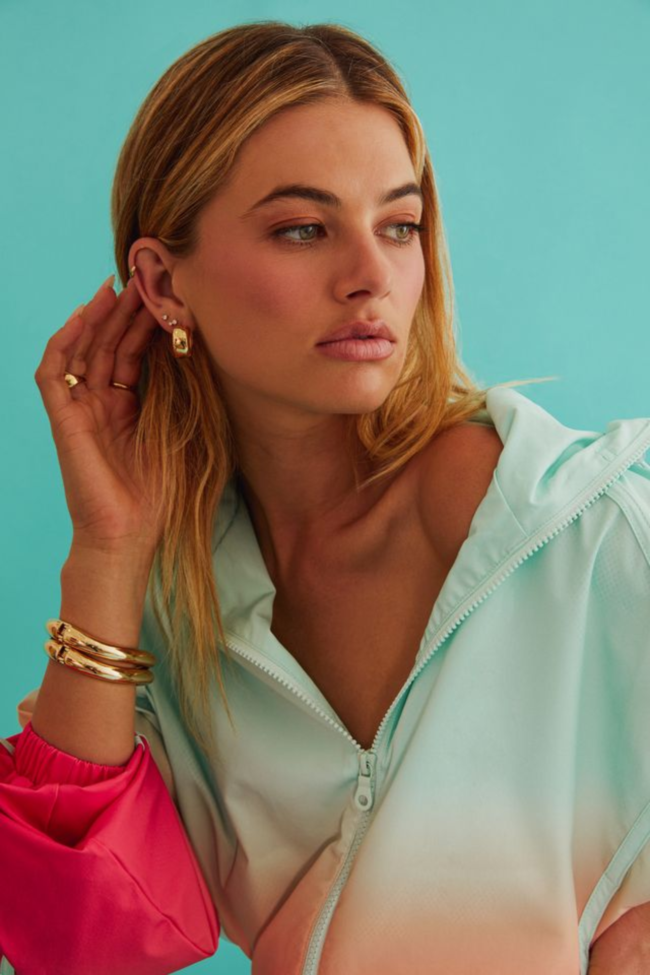 Beach Riot Casen Jacket Guava Ombre