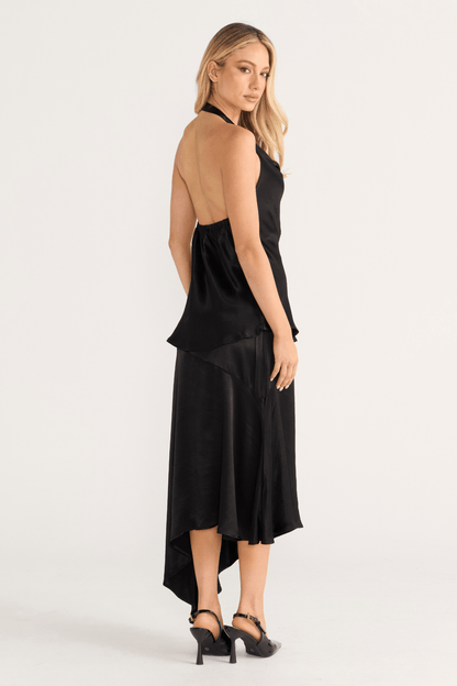 Bianca Cowl Top Black