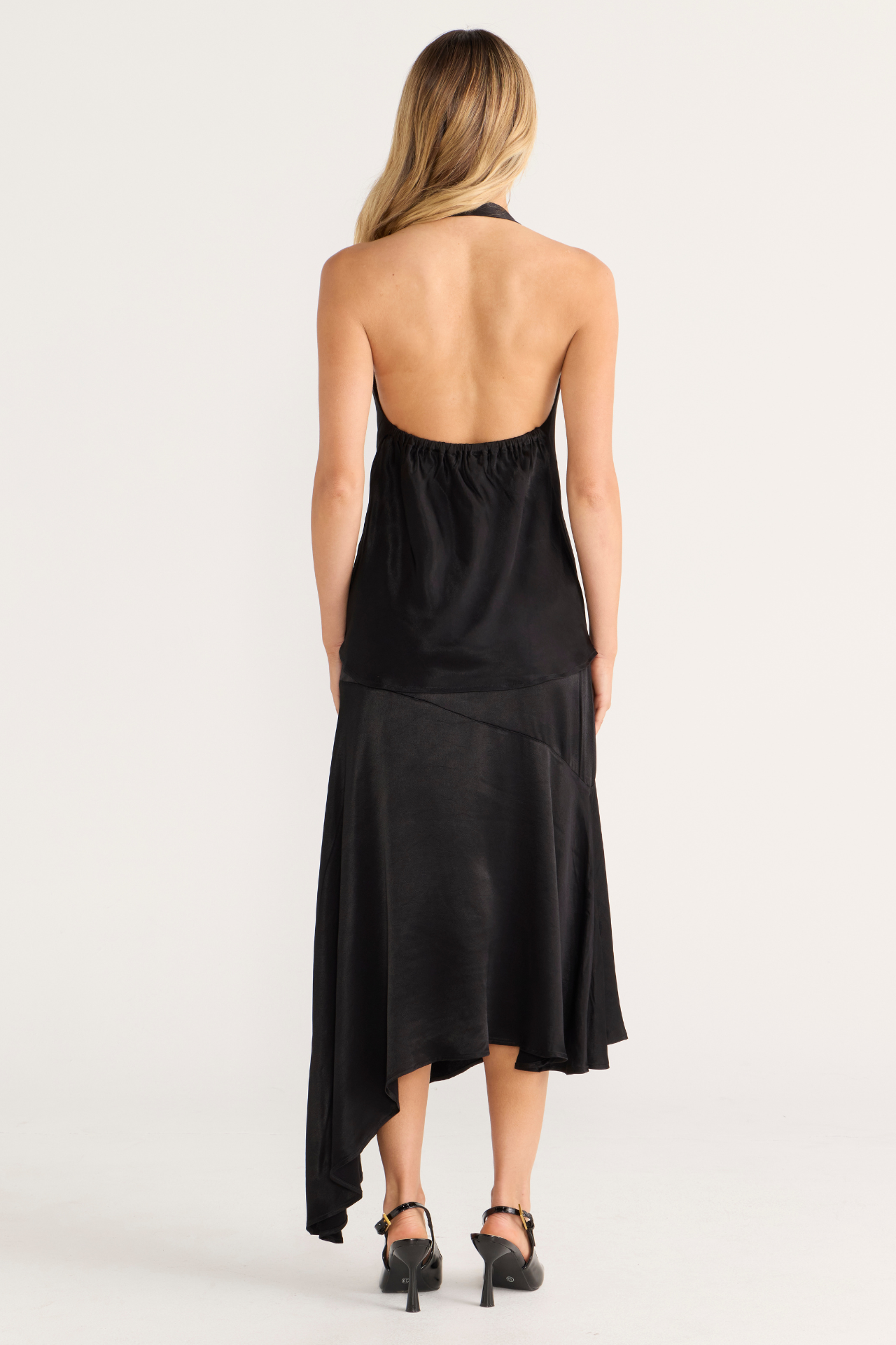 Bianca Cowl Top Black