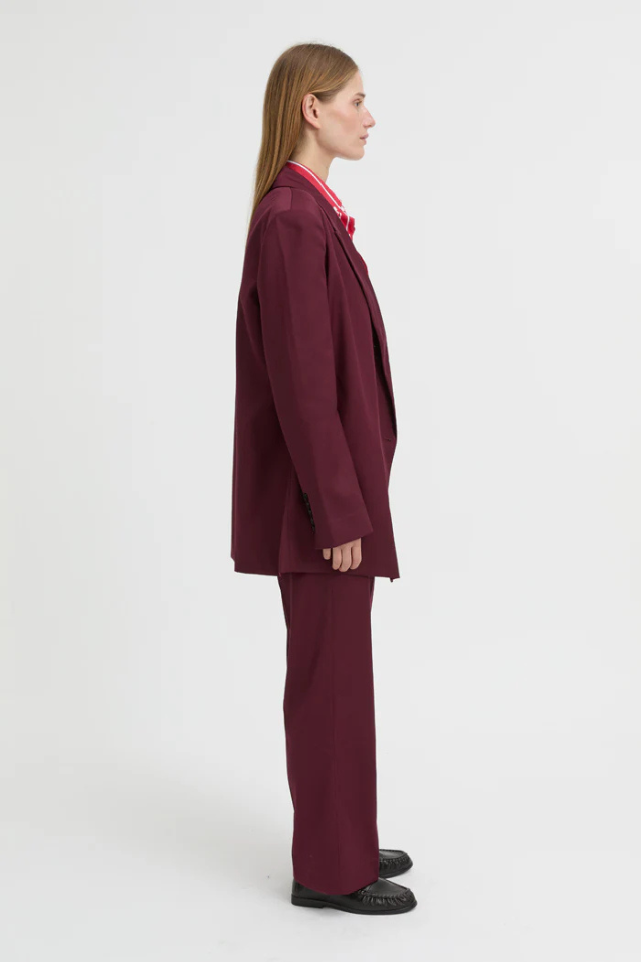 Lazara Blazer Burgundy