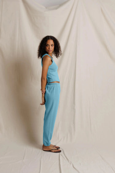 Perfect White Tee Johnny French Terry Easy Sweatpant Milky Blue