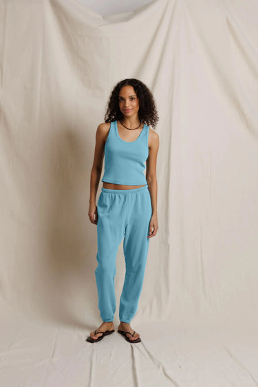 Perfect White Tee Johnny French Terry Easy Sweatpant Milky Blue