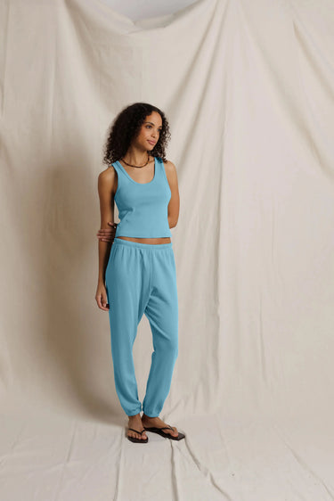 Perfect White Tee Johnny French Terry Easy Sweatpant Milky Blue