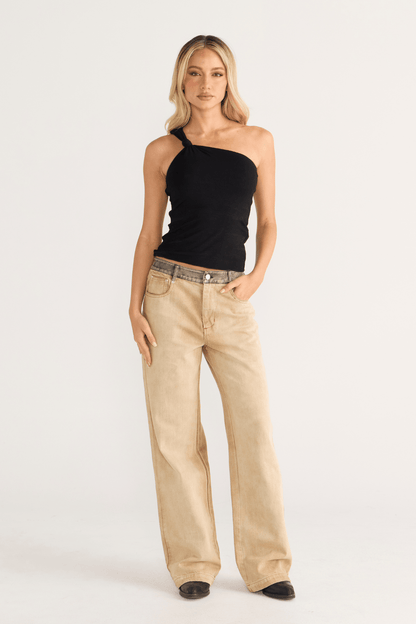 Cara Knot Top Black