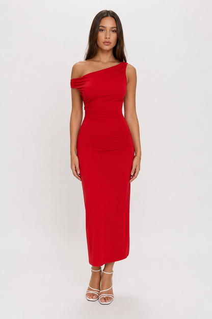 Chosen By Tuchuzy Chilli Twist Midi Dress