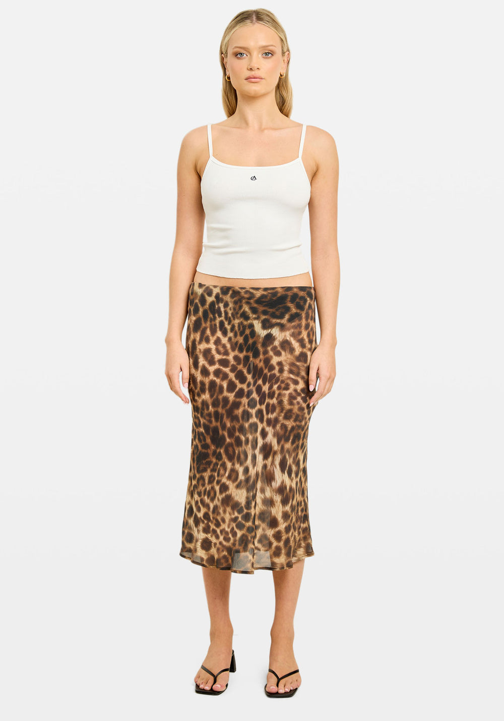 Pre-Order | AISHA BIAS MIDI SKIRT LEOPARD