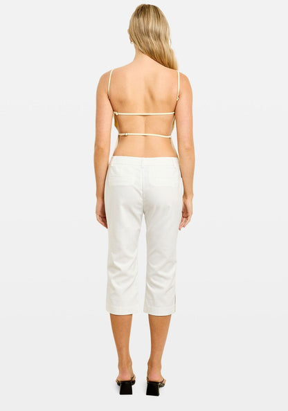 Aisha Crepe Top Butter