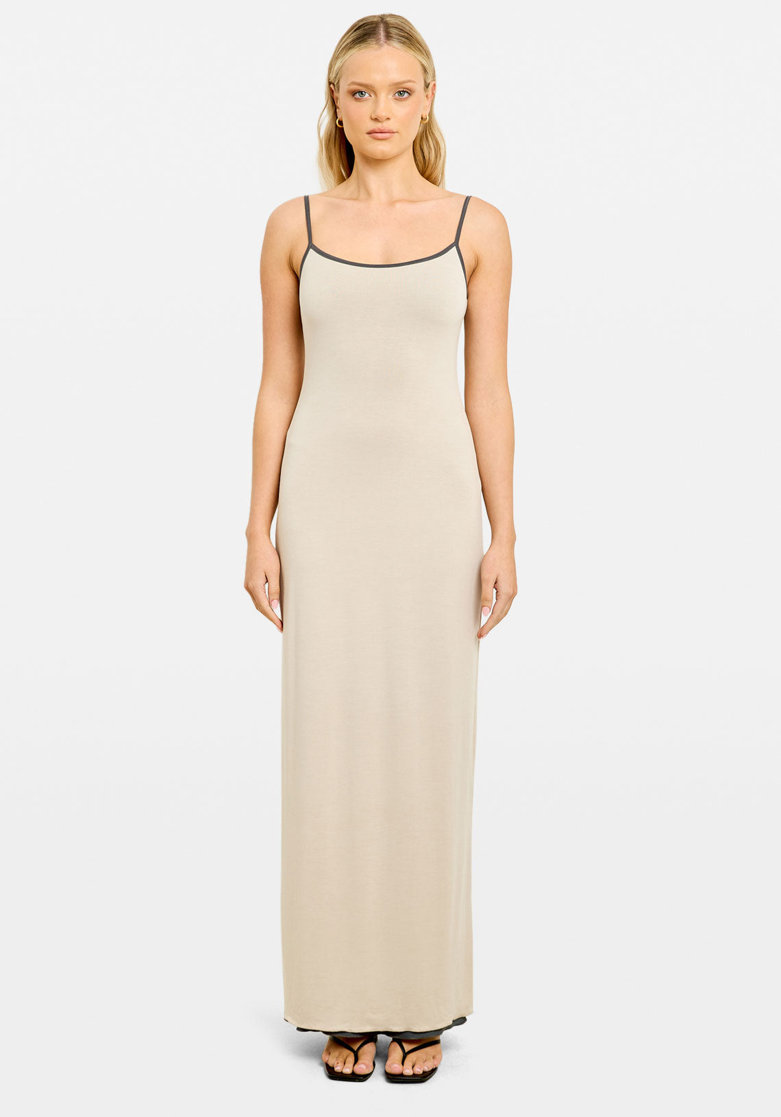 Aisha Reversible Maxi Dress Slate/Pumice