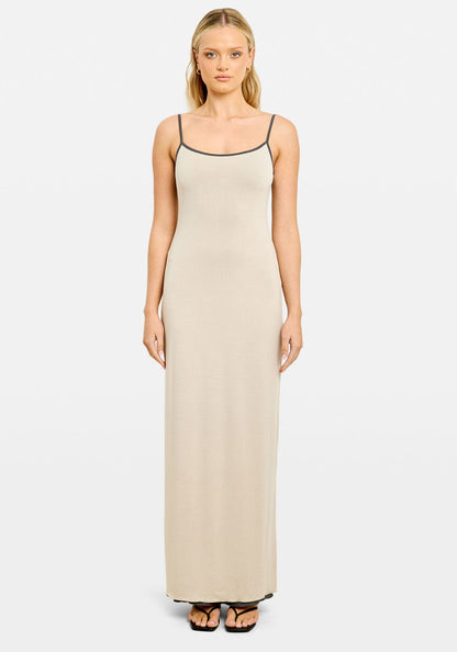 Aisha Reversible Maxi Dress Slate/Pumice
