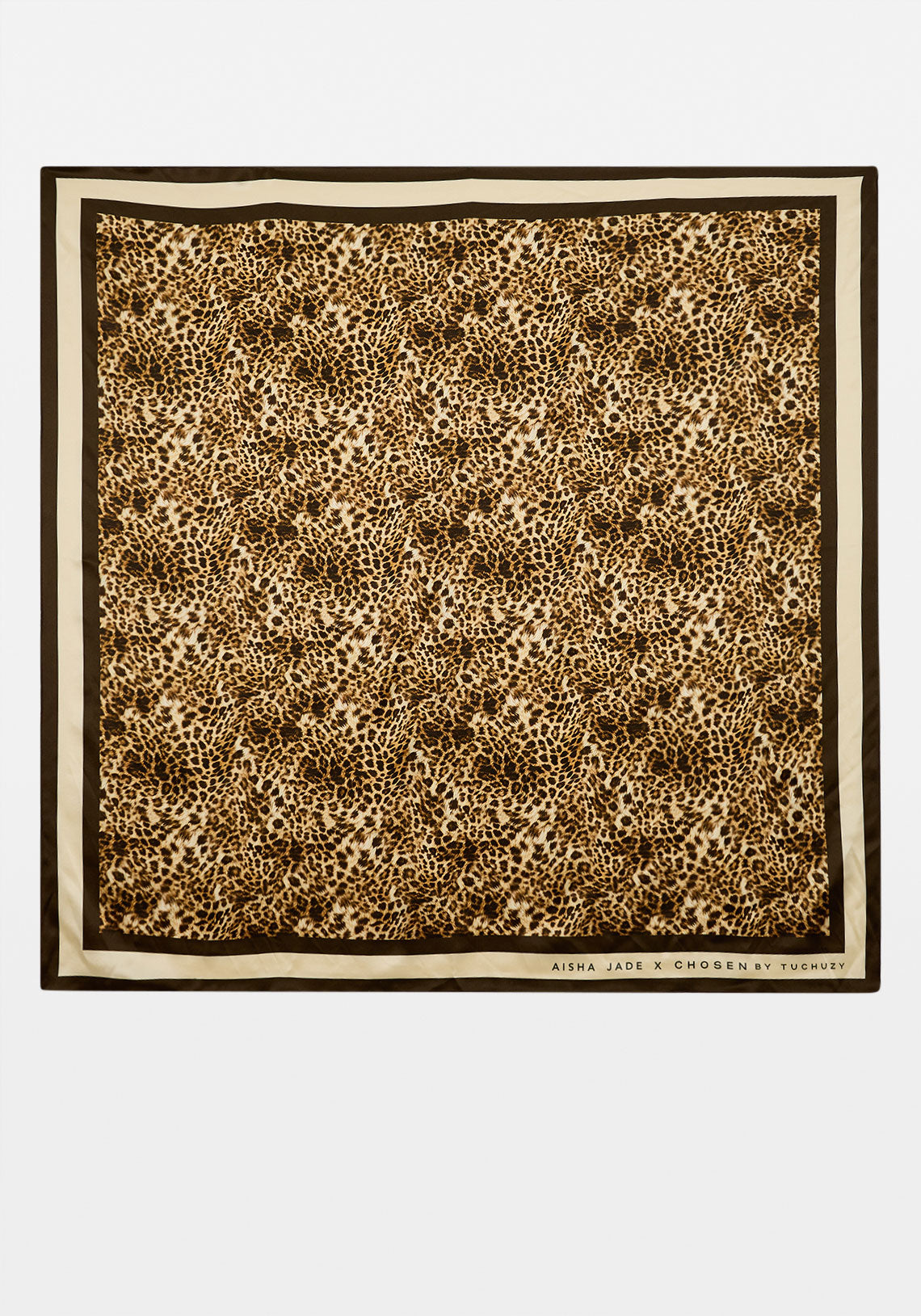 Aisha Silk Scarf Leopard