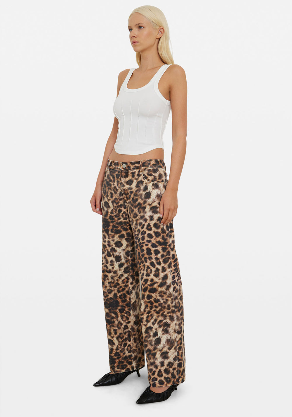 Pre-Order | MEOW LOW RISE JEAN LEOPARD