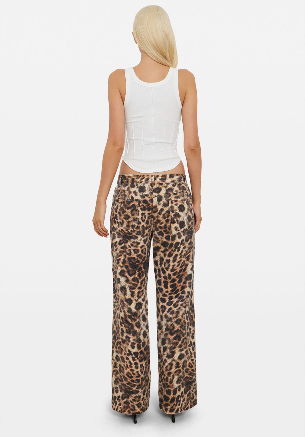 Pre-Order | MEOW LOW RISE JEAN LEOPARD