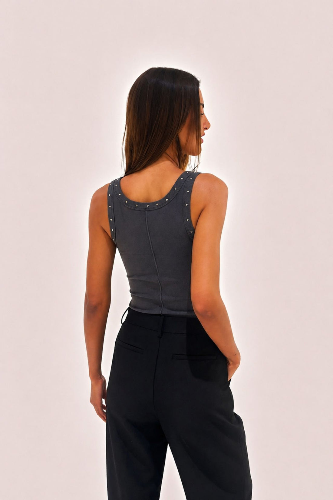 Chosen by Tuchuzy Crystal Scoop Tank Coal