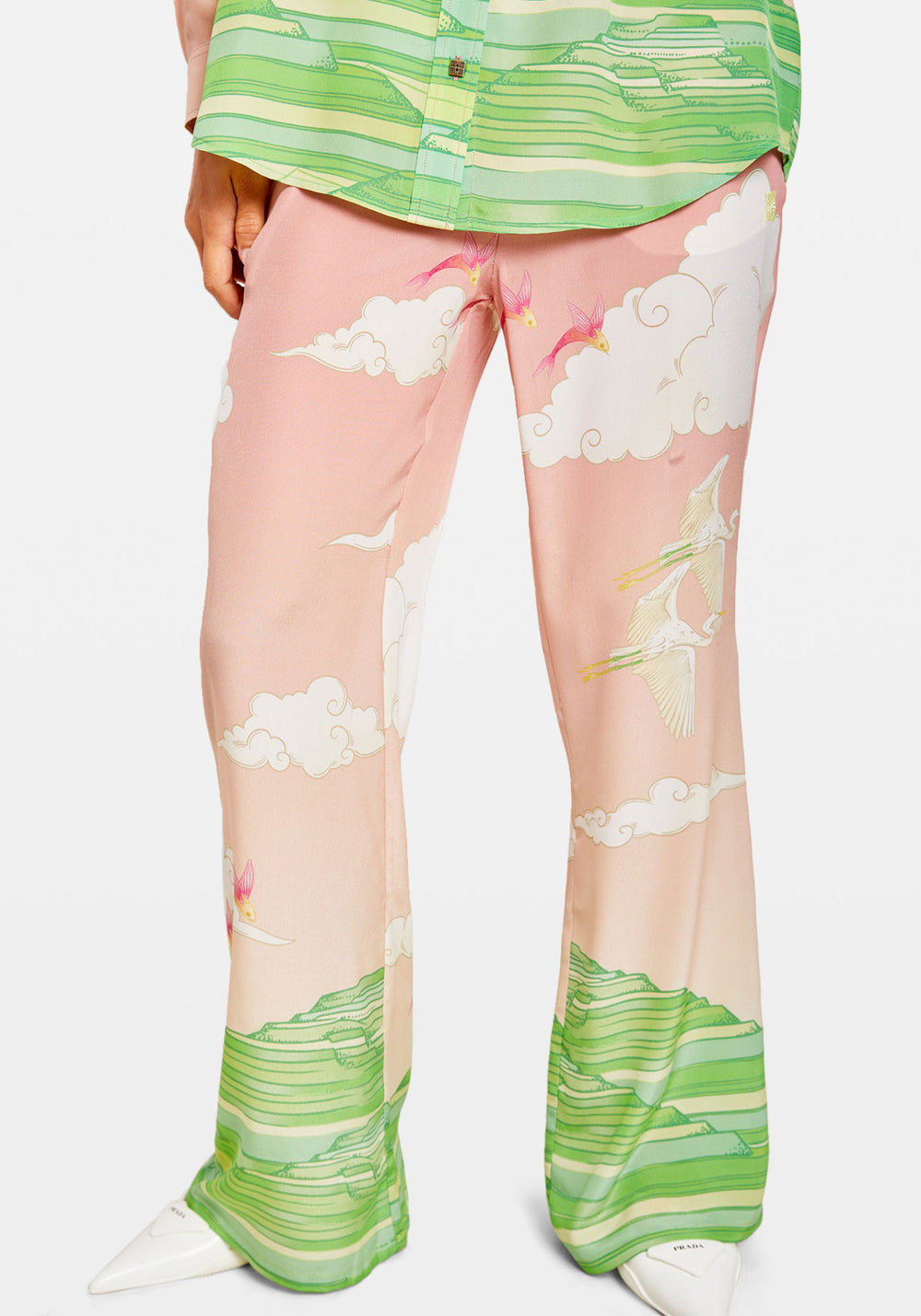 EDEN ILLUSTRATED PINK PANT