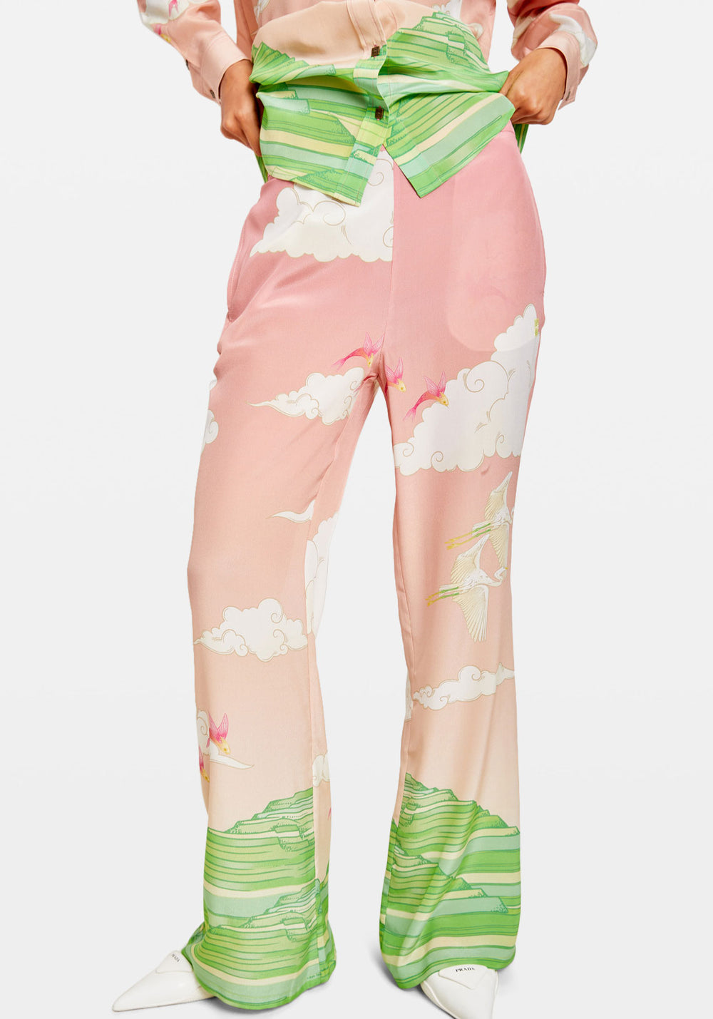 EDEN ILLUSTRATED PINK PANT