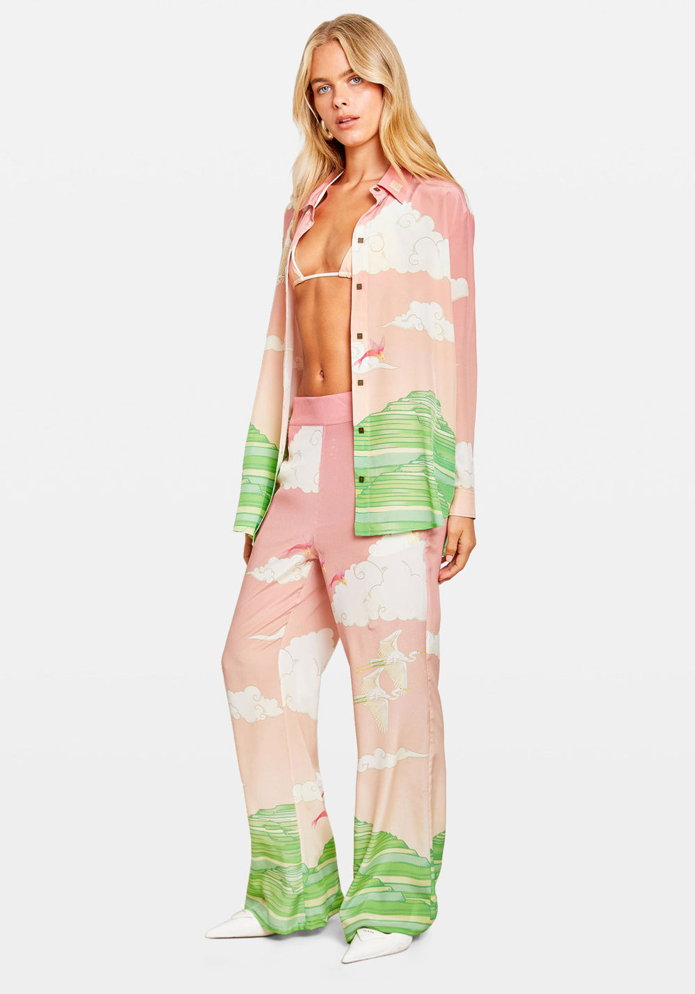 EDEN ILLUSTRATED PINK PANT