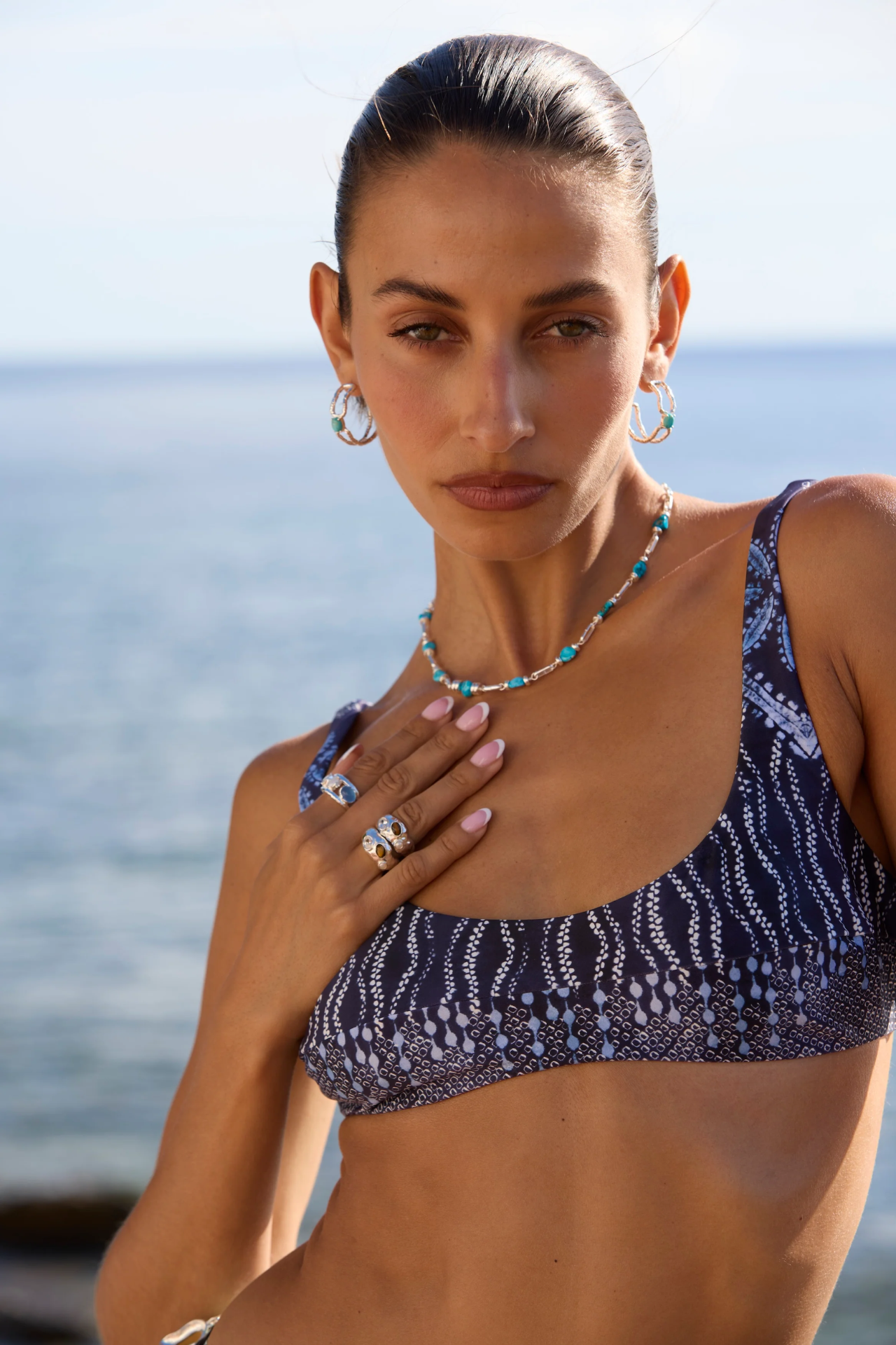 Mountain & Moon Esther Necklace Silver