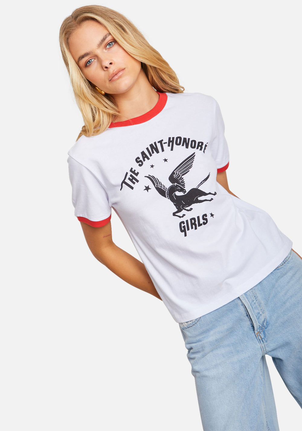 St Honore Girls Ringer T-Shirt