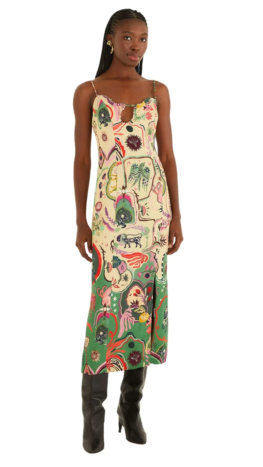 Artsy Surreal Land Midi Dress