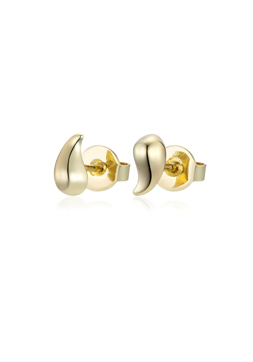 TEARDROP STUD EARRING GOLD