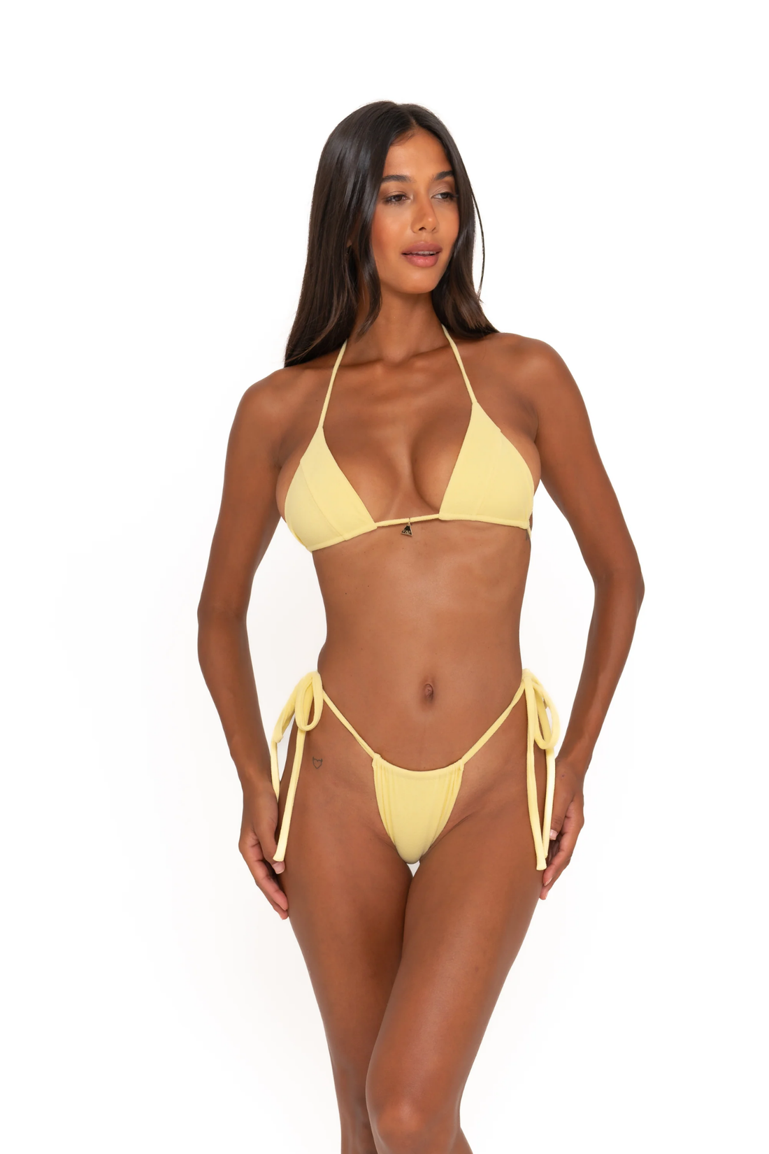 Fae Swim Birdie Bikini Bottoms Limoncello
