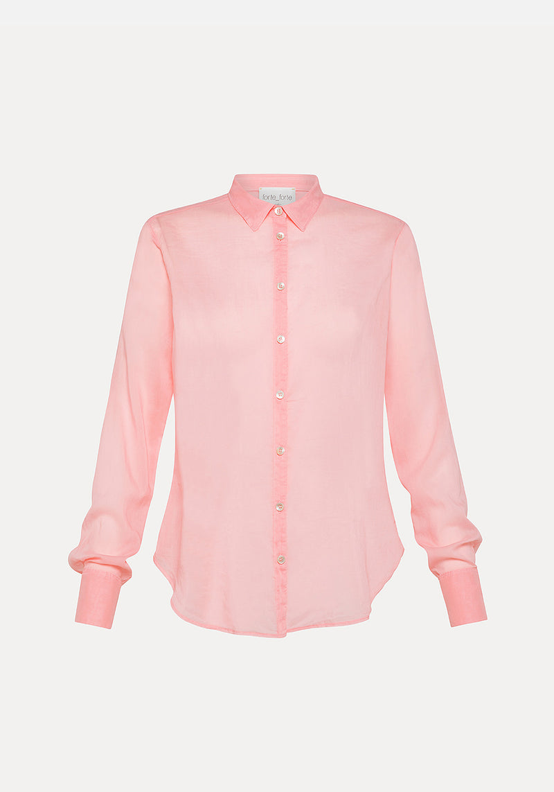 ESSENTIAL VOILE REGULAR SHIRT PAMPLEMOUSSE