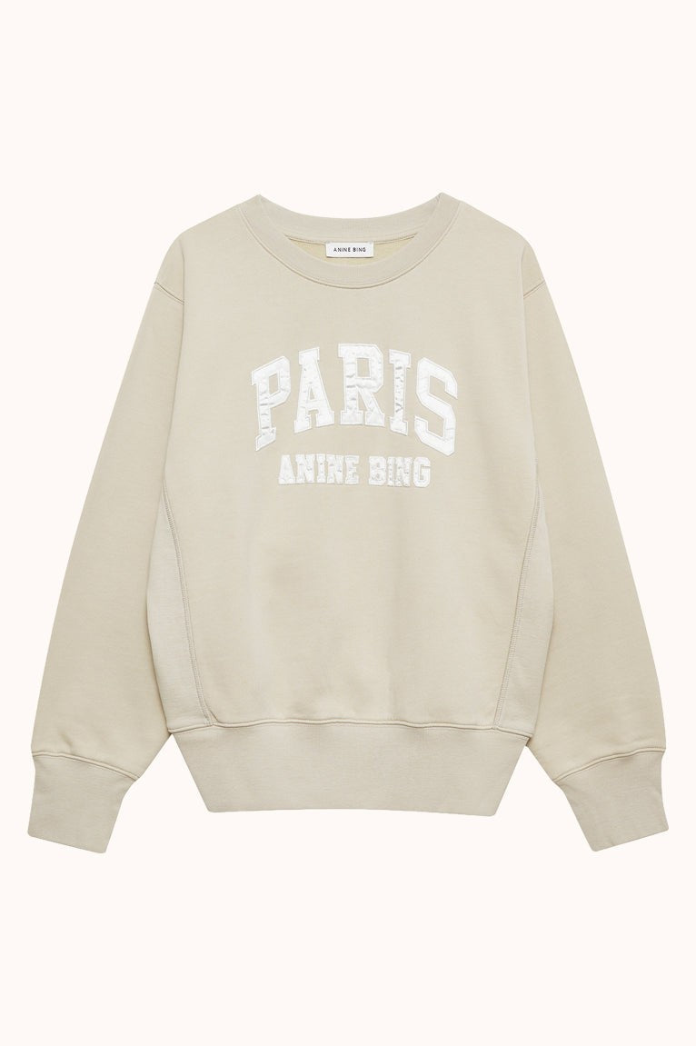 Harry Shrunken Sweatshirt Paris Beige