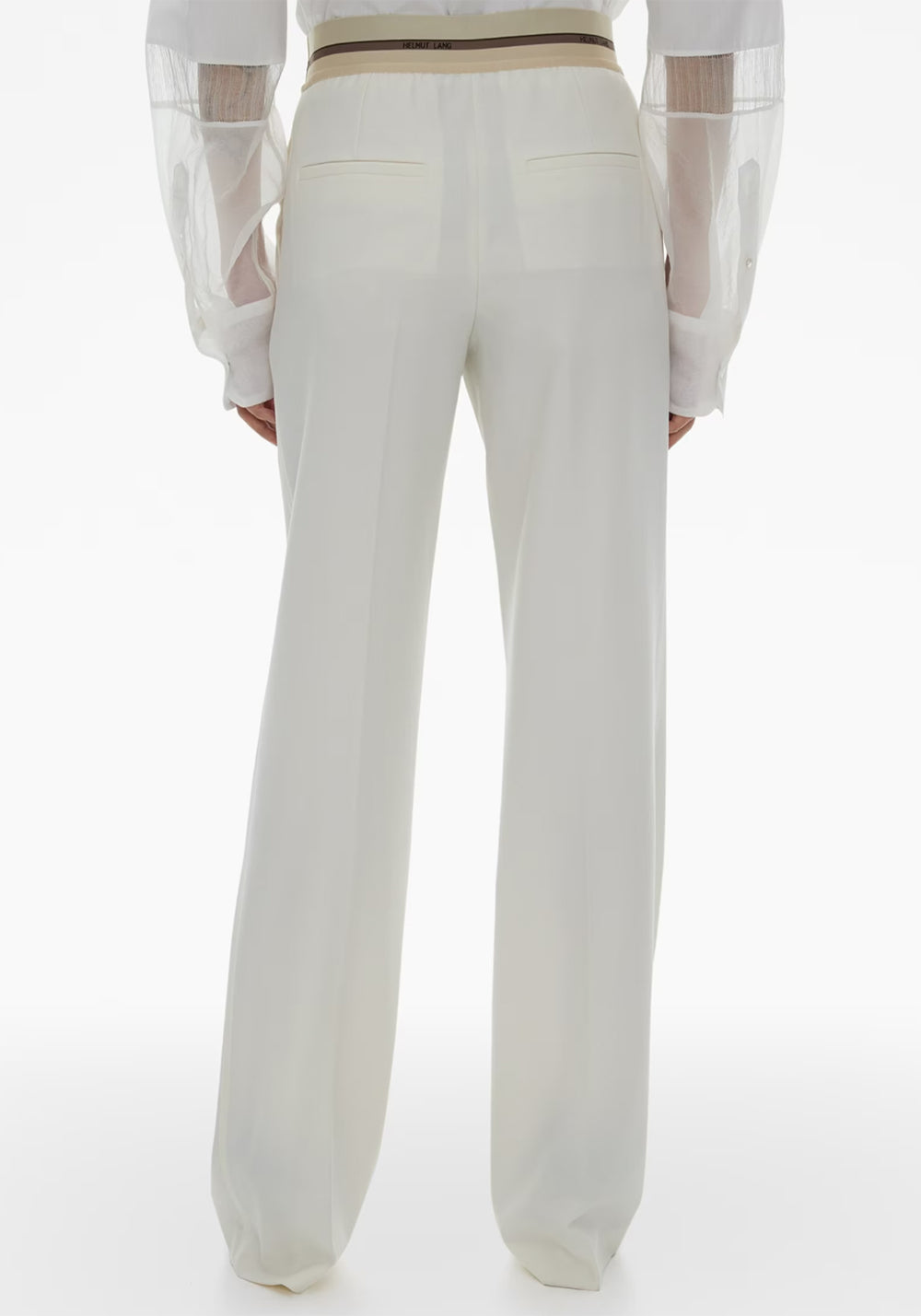 PULL ON SUIT PANT STRIPE IVORY