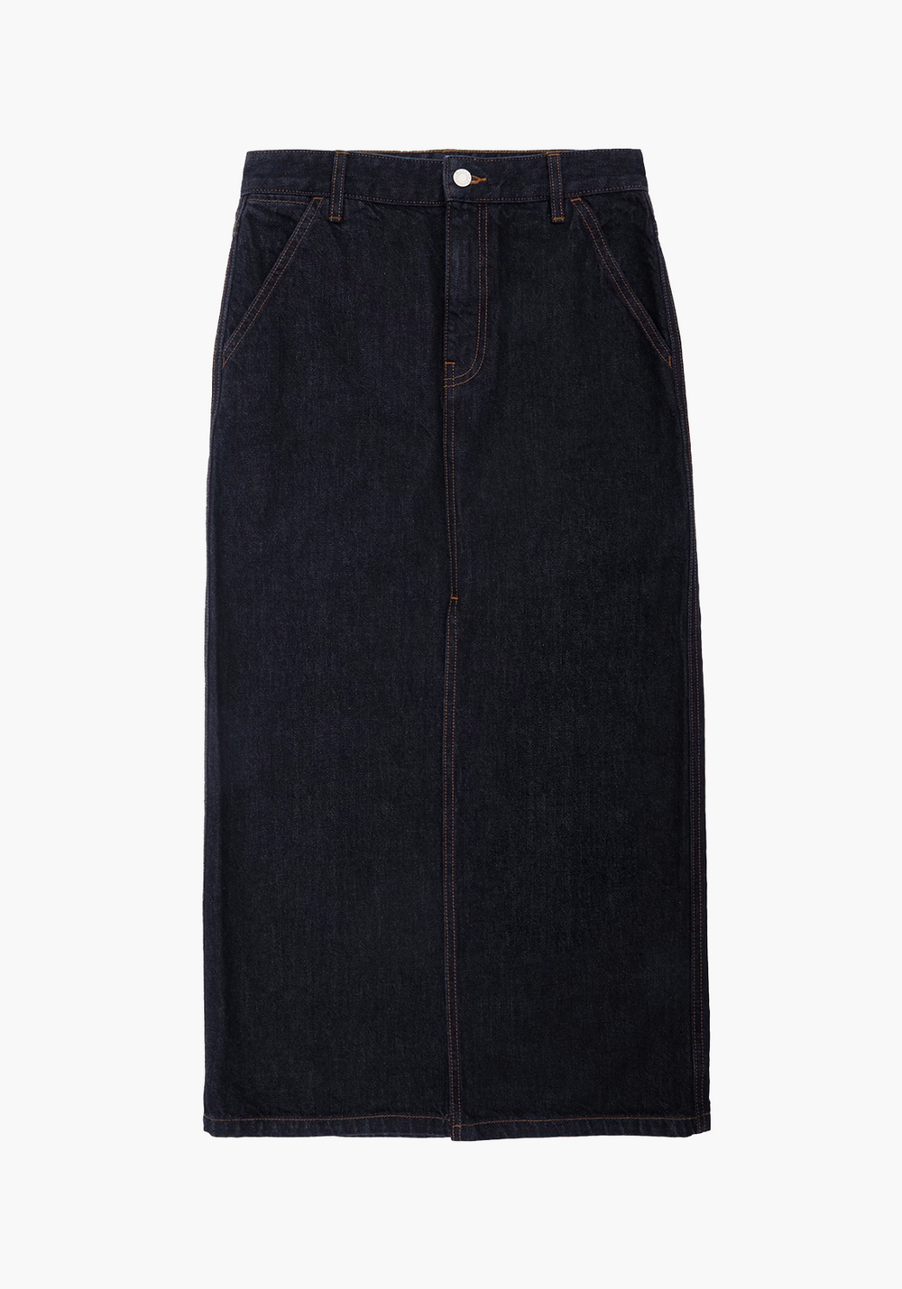 SLIT MIDI SKIRT INDIGO RINSE