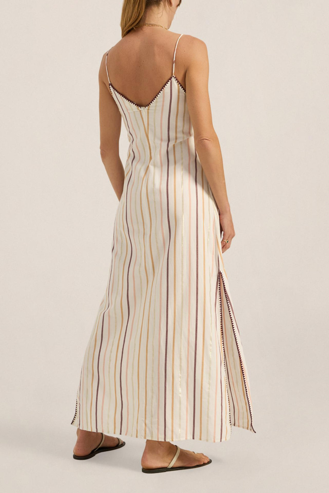 Ilio Nema Gorgon Dress In Casablanca Stripe