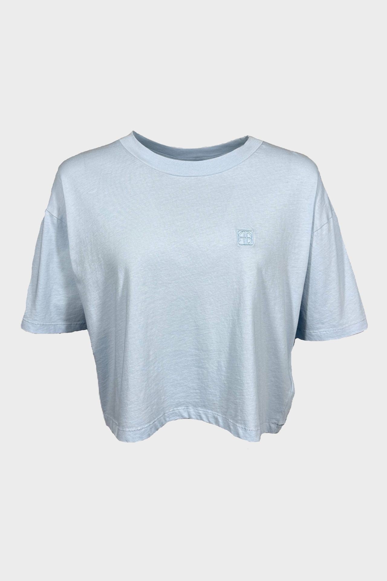 Johhny Cropped Tee Pale Blue