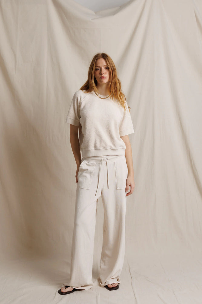 Perfect White Tee Kennedy Core Fleece Short Sleeve Sugar