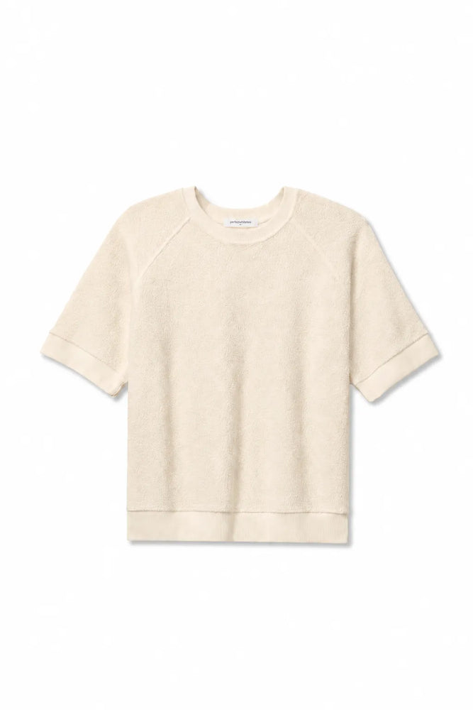 Perfectwhitetee Kennedy Core Fleece Short Sleeve Sugar