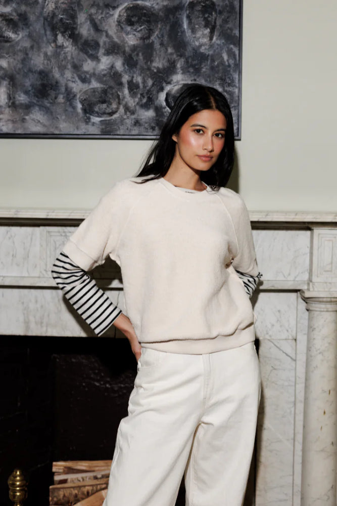 Perfect White Tee Kennedy Core Fleece Short Sleeve Sugar