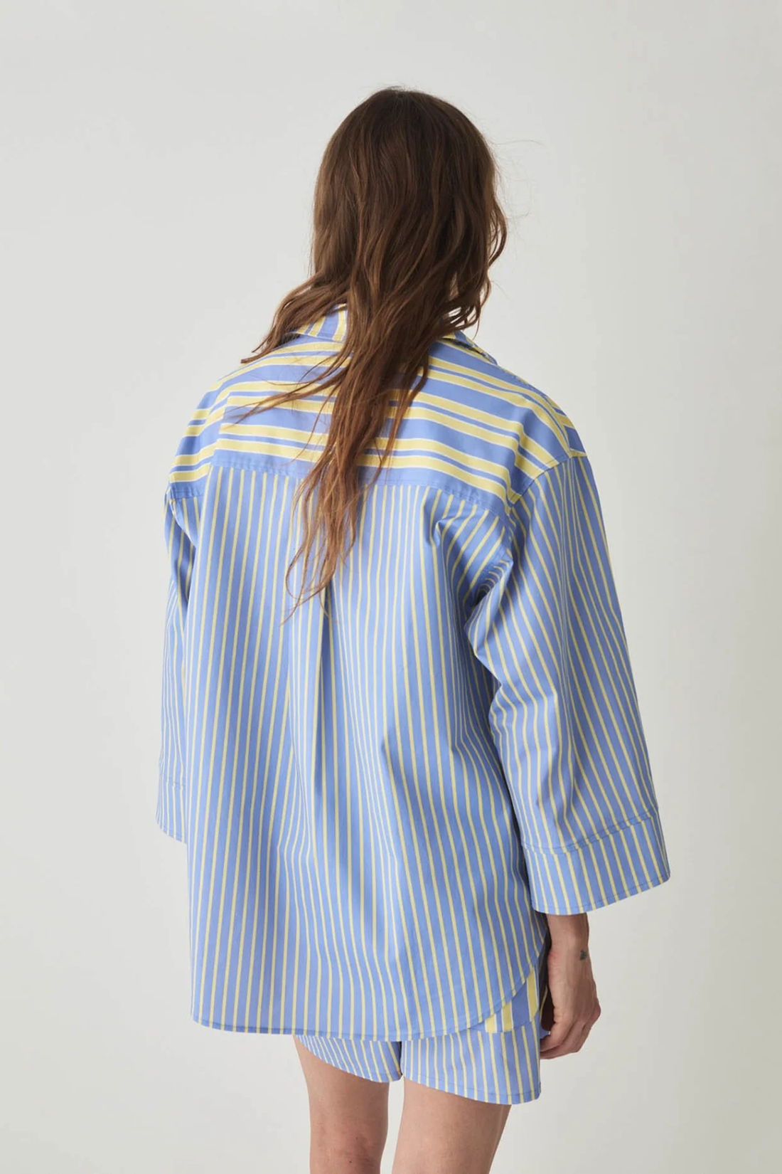Laagam Caos Blue Poplin Shirt Blue