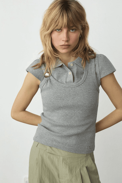 Laagam Eden Grey Tank Top Grey