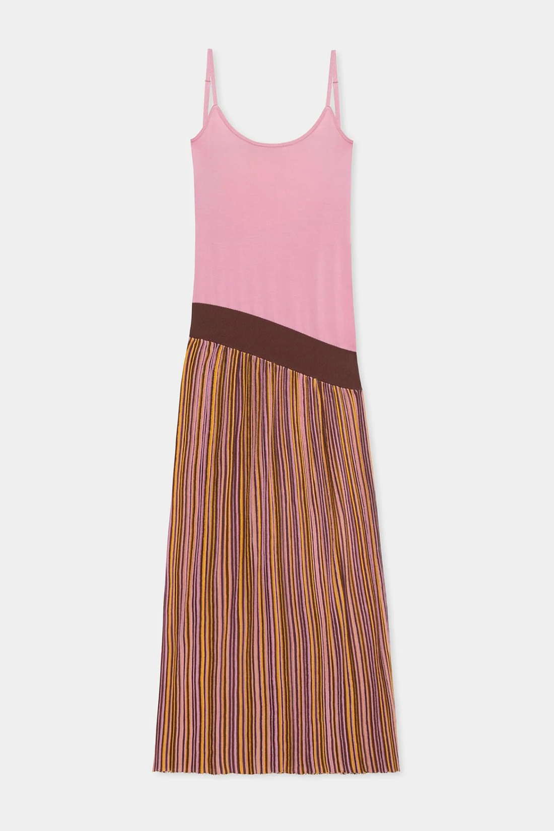 Laagam Jara Pink Asymmetric Long Dress Pink