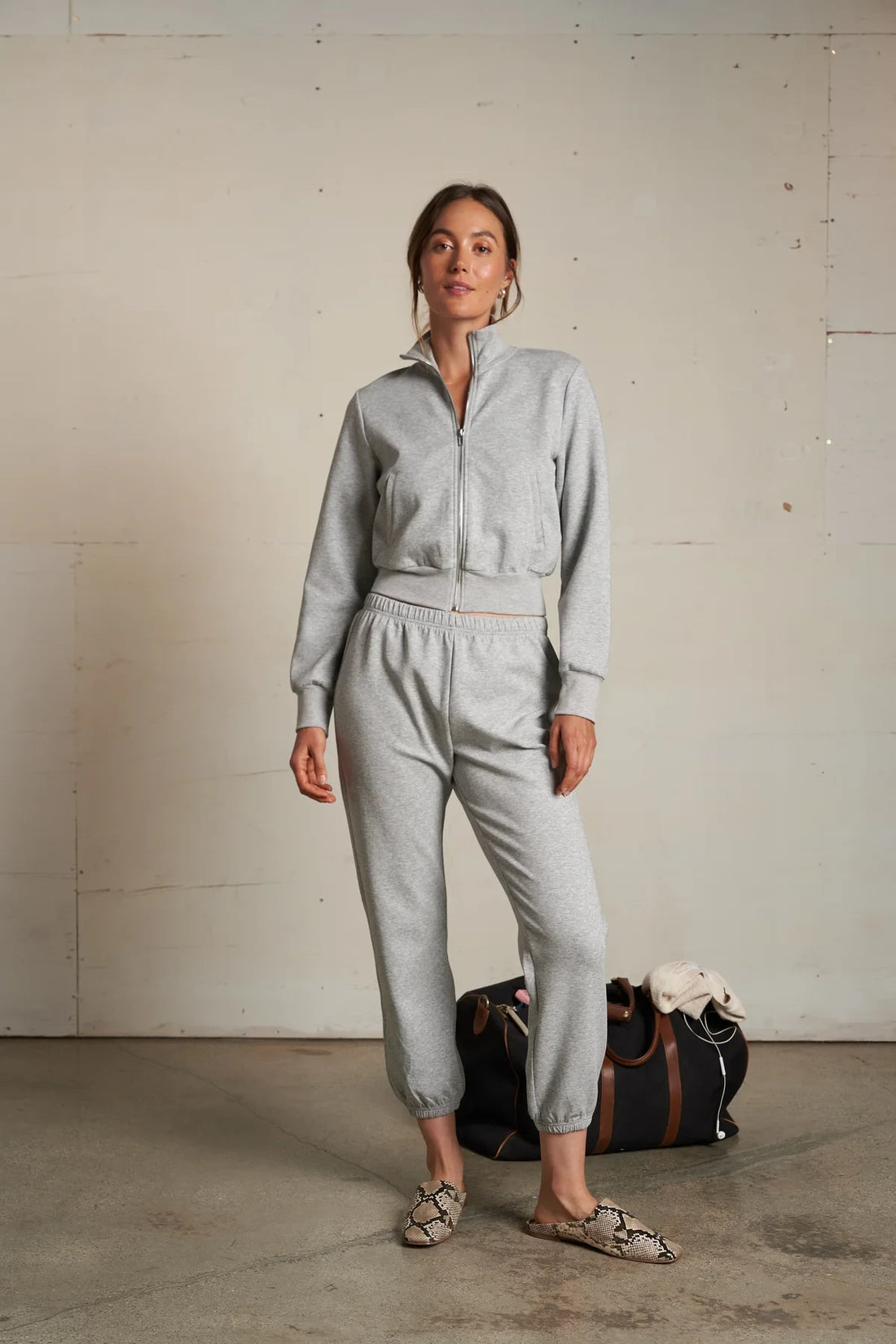 Milana Tracksuit Jacket Heather Grey