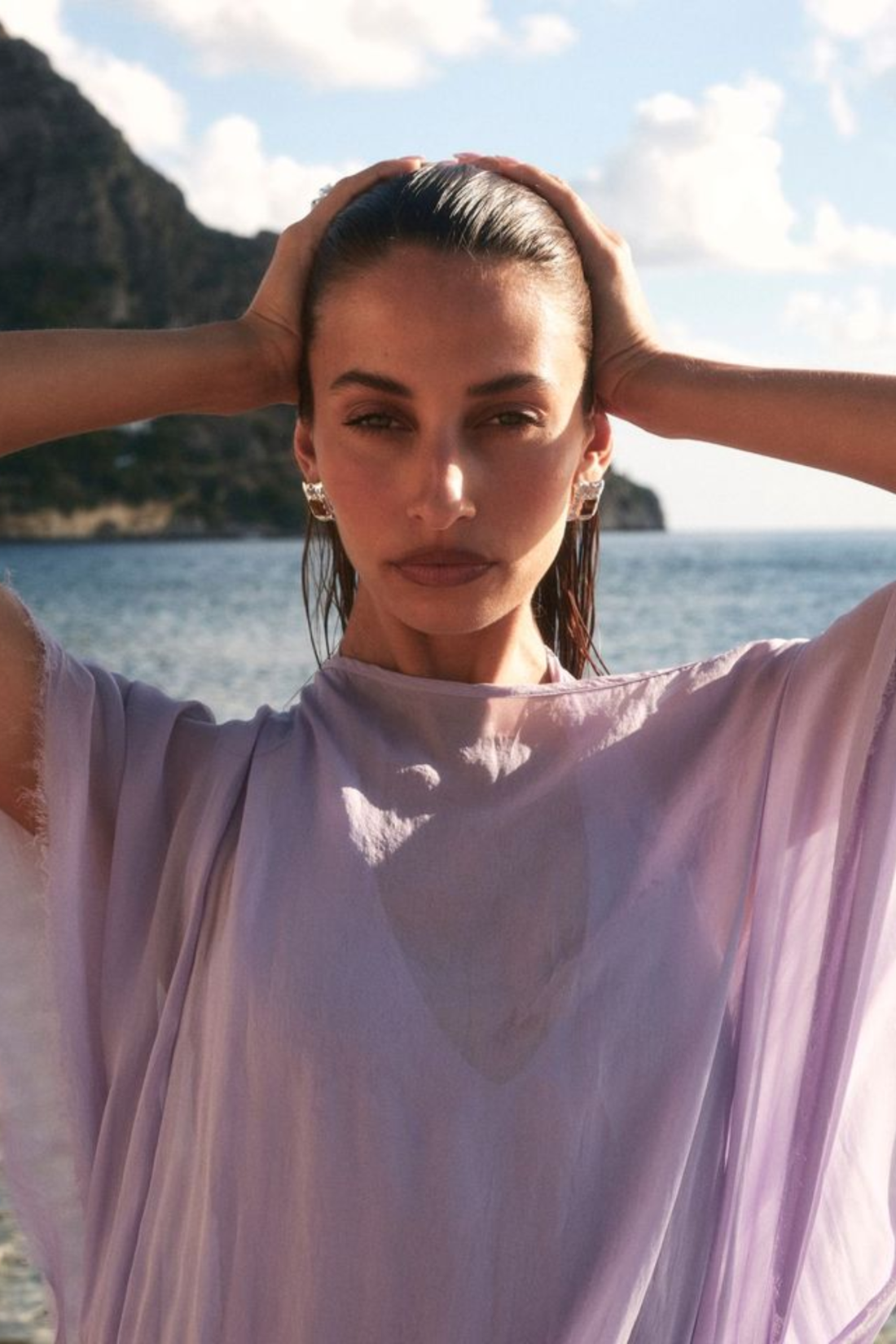 Mountain &amp; Moon Kauri Earrings | Silver Tigers Eye