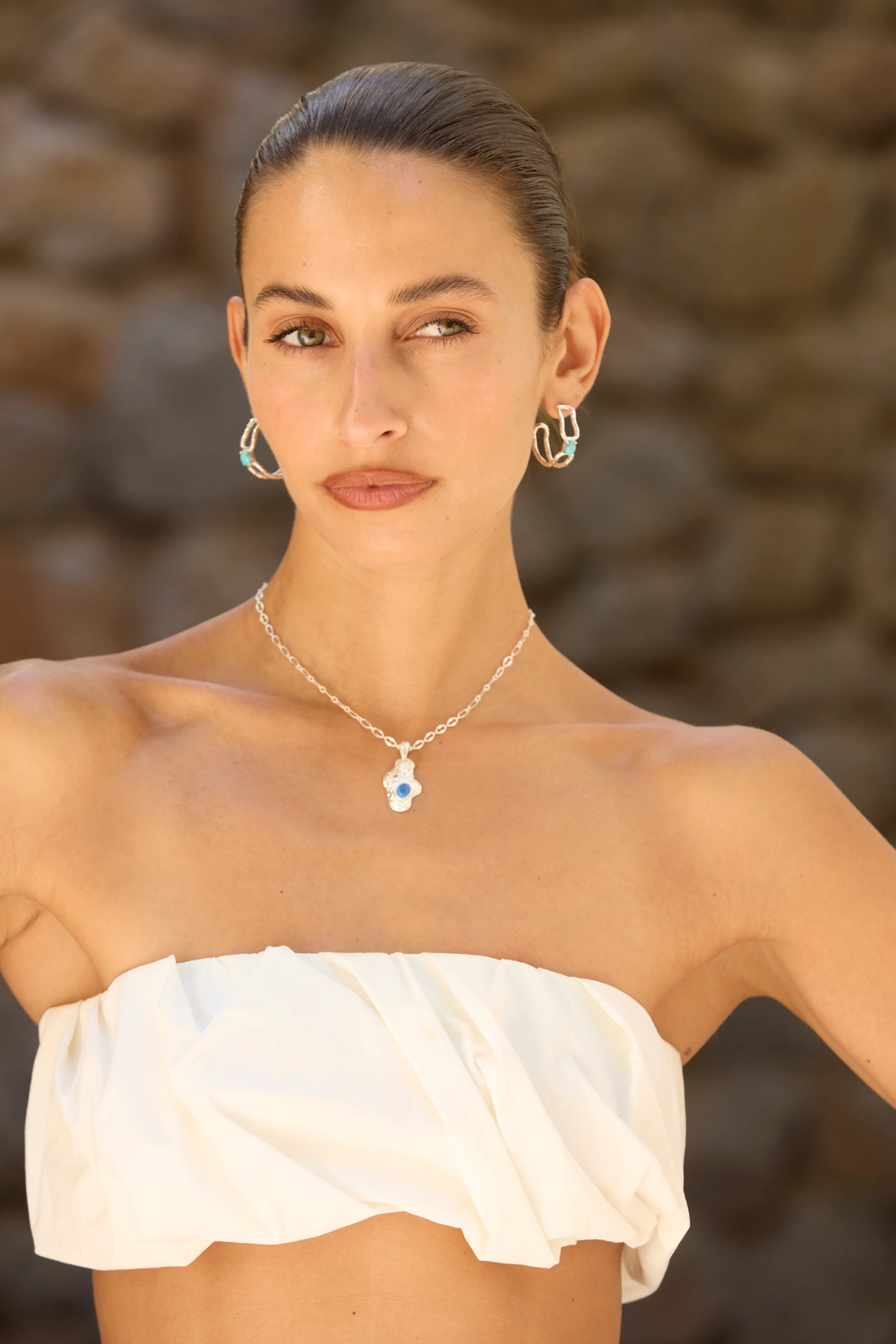 Mountain &amp; Moon Federica Necklace Silver