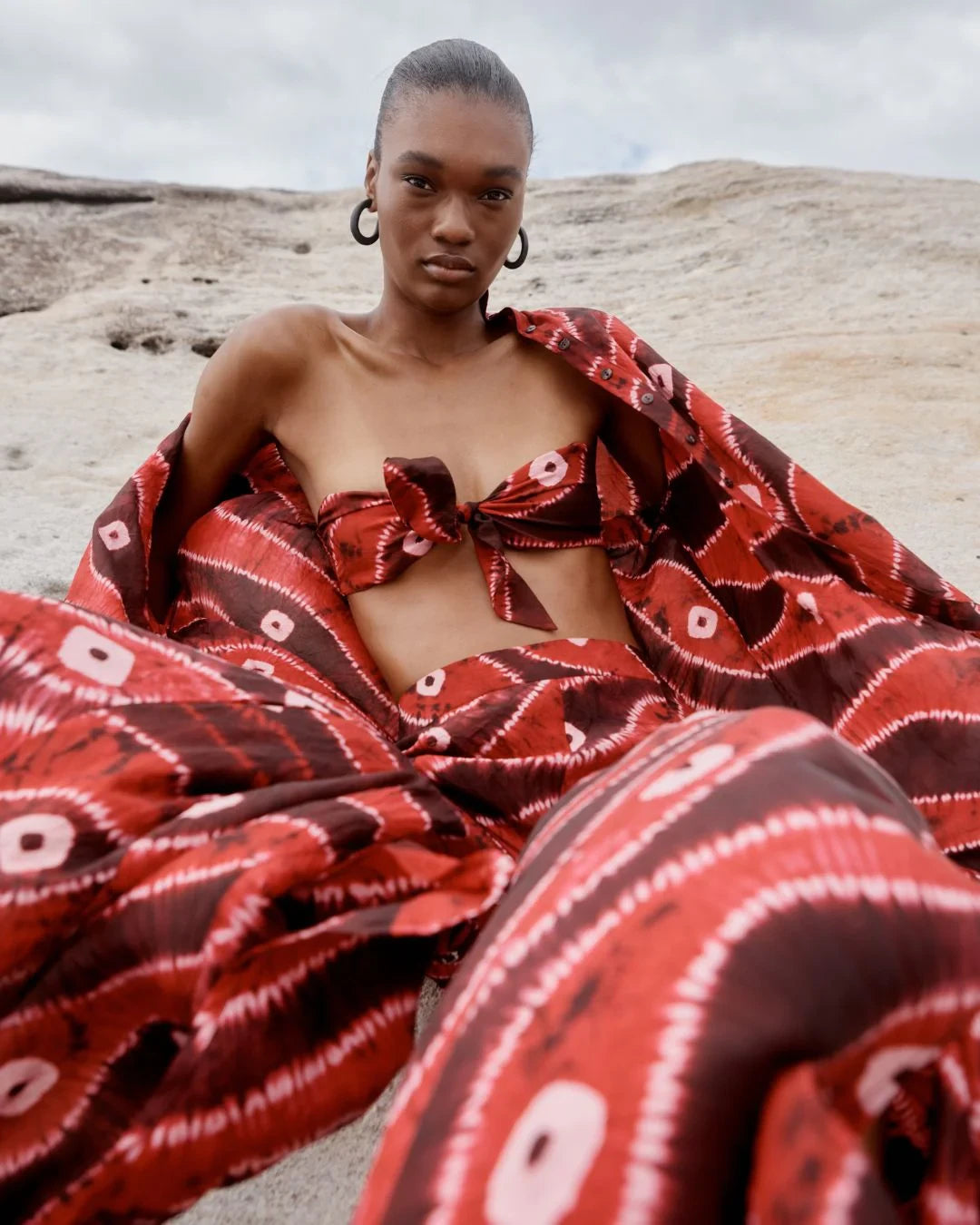 Arion Hand Dyed Silk Shirtdress