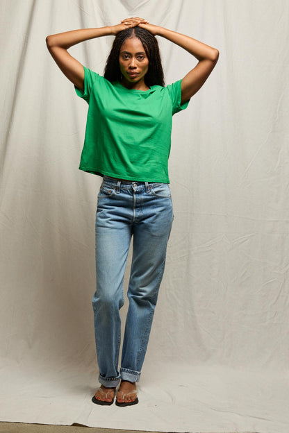 Harley Boxy Crew Tee Grass