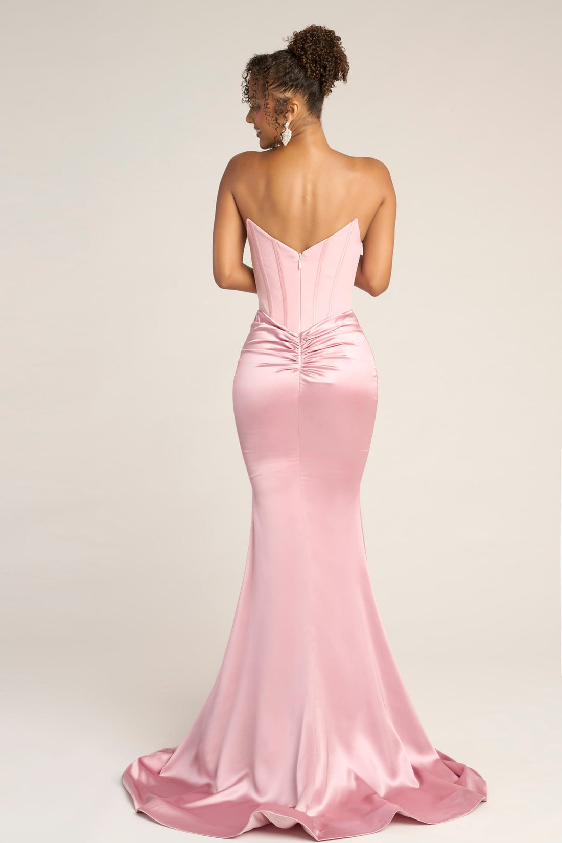 Portia &amp; Scarlett PS26032 Strapless Satin Gown Pink – image 2
