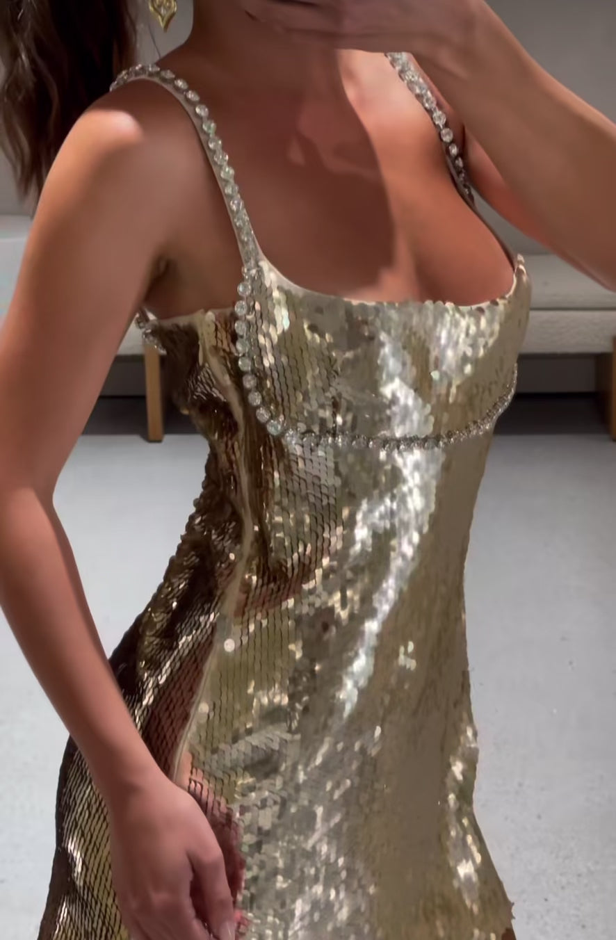 Sable Fringe Top Bronze/Gold