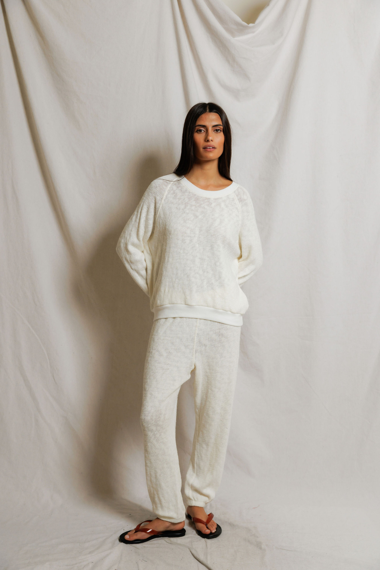 Perfectwhitetee Keanu Raglan Sweatpant Natural